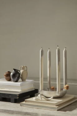 Ferm LIVING Ary Mini Vase, L, Sand -FINISH DESIGN SHOP fermLIVING AW21 BowlCandleHolderMediumAluminium DrypCandles AryMiniVases image