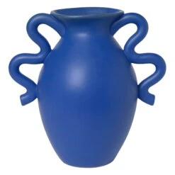 Ferm LIVING Verso Table Vase, Bright Blue