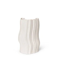 Ferm LIVING Moiré Vase, Off-white -FINISH DESIGN SHOP fermLIVING AW22 MoireVase 1104266244 pack 4
