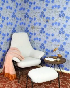 Pihlgren Ja Ritola Kiurujen Yö Wallpaper, Cobalt Blue - Grey -FINISH DESIGN SHOP pihlgren ja ritola Kiurujenyo 001