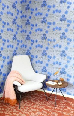 Pihlgren Ja Ritola Kiurujen Yö Wallpaper, Cobalt Blue - Grey -FINISH DESIGN SHOP pihlgren ja ritola Kiurujenyo 005