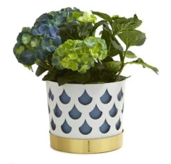 Klong Trio Flower Pot, White Drop -FINISH DESIGN SHOP trio drop medium white flower noresize