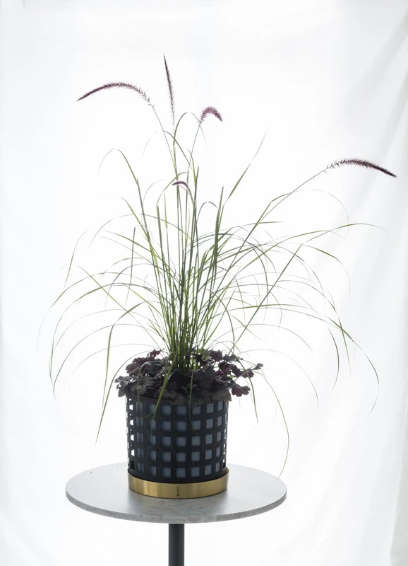 Klong Trio Flower Pot, Blue Square 8 Klong Trio Flower Pot, Blue Square - Image 6